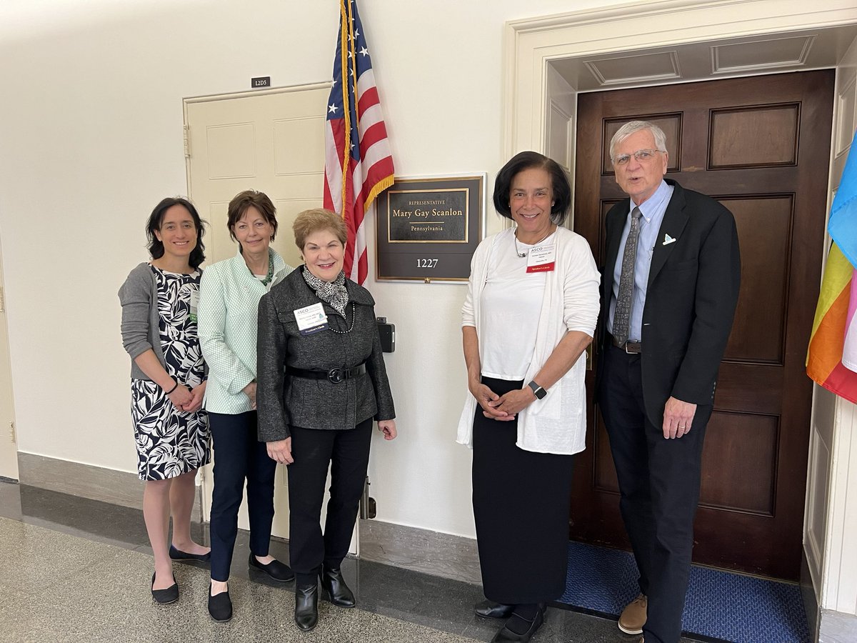 On Capitol Hill with @ASCOCancer thank you to @RepMGS and Emily Kastenberg for meeting us during #ASCO Advocacy Summit. We are advocating for action to mitigate drug shortages, continuation of telehealth, robust cancer research funding. PA strong @MarilynHeineMD @PennMedicine