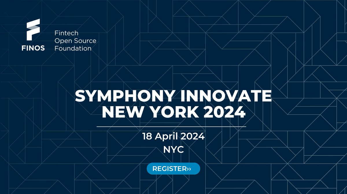 TOMORROW: Join FINOS Member @Symphony in NYC for their flagship community conference, Symphony Innovate! They will be showcasing the latest automation, workflows, and Symphony use cases. For more info: bit.ly/4aClGu1