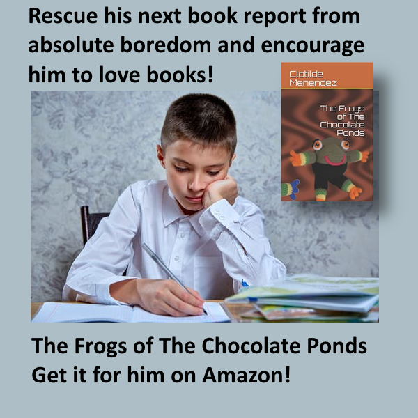 In a world of chocolate, follow what happened to some amazing frogs...
The Frogs of The Chocolate Ponds

amazon.com/dp/B099C8R26L

#kidsbook #childrensbook 
@BookSpotlight
 #WritingCommunity #bookreport #teachertwitter