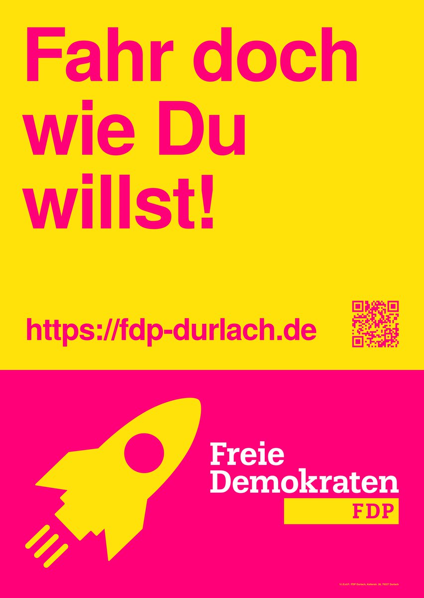 Die Menschen, ihre Bedürfnisse und Möglichkeiten sind verschieden.

Läden, Lokale,  Praxen, Wohnungen und Betriebe müssen gut erreichbar sein. Mit Fahrrad, Auto, Bus, Bahn und zu Fuß.

fdp-durlach.de/wahlen/program…

Gegen Radwege durch Spielstraßen über Kopfsteinpflaster.
