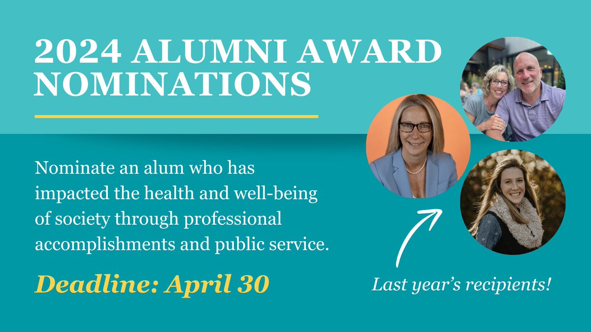 Nominations are now open for the #UWaterlooHealth 2024 Alumni Awards! Do you know an alum who's making a difference to the health and well-being of society? Nominate them now! Check eligibility & criteria: bit.ly/3U4ULjP
