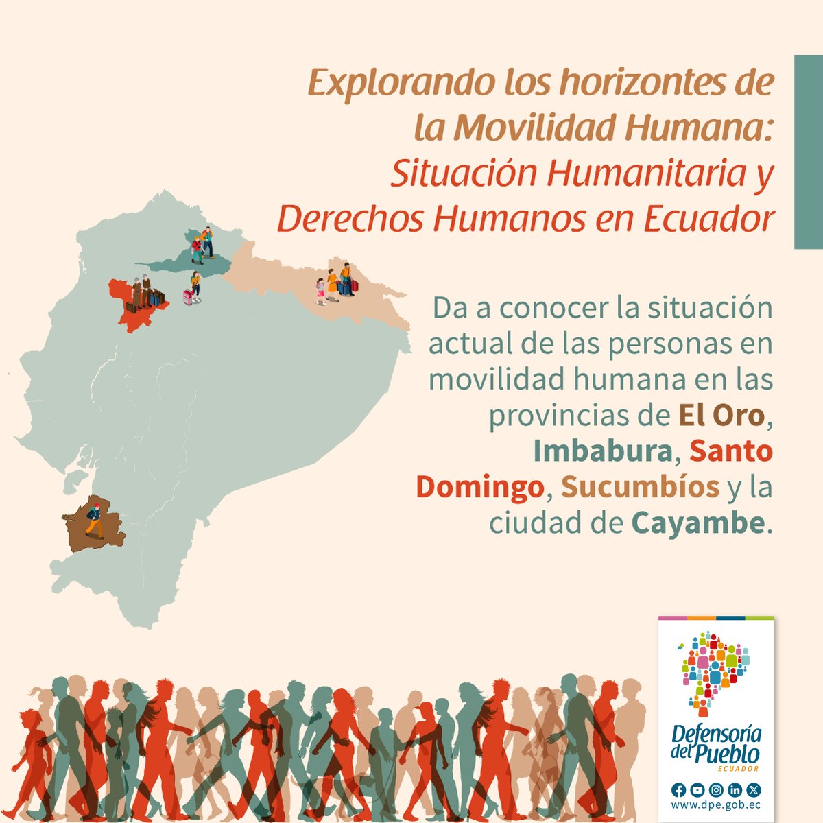 DEFENSORIAEC's tweet photo. 📄🫂 La #DefensoríaDelPueblo presenta el informe temático "Explorando los horizontes de la Movilidad Humana: Situación Humanitaria y Derechos Humanos en Ecuador". #InformeMovilidadHumana

🔎📑Conoce más sobre esta publicación ➡️ https://t.co/cOTcClwtdG https://t.co/zxSCf23KdO