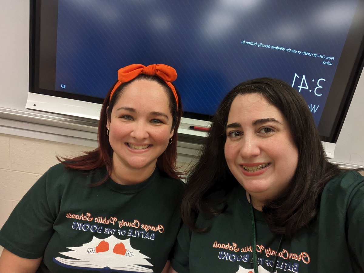 Excited to judge the annual Battle of the Books 📚 with <a href="/LaMacchia_OCPS/">Elizabeth LaMacchia</a> #OCPSreads <a href="/CDLocps/">Curriculum and Digital Learning</a> <a href="/OCPSnews/">ocpsnews</a> @allikibs