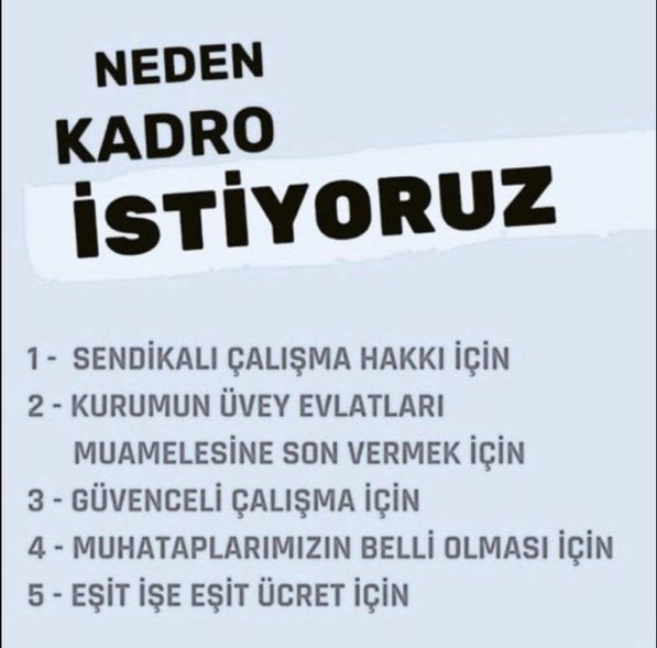 FatihMeryem8's tweet photo. @omercagirici @turkiskonf @Guvenlik_is KADRO BEKLEYEN İŞÇİLERİ UNUTTUNUZ SENDİKALAR  TATİLDEMİ @turkiskonf @turkiyeoleyis @Toleyis1977 @harb_is @TarkanZengin https://t.co/DJ5KRsQdSf