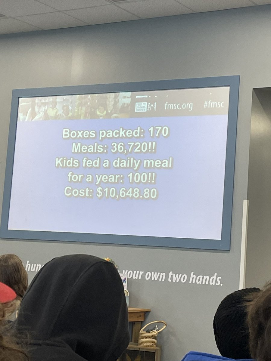 Yesterday, my school and I got to give back. We had a field trip to feed my starving children. I’m super grateful that I had the opportunity to give back and help those in need!! 
#tafthighschool 
#Feedmystravingchildren
#8thgrade