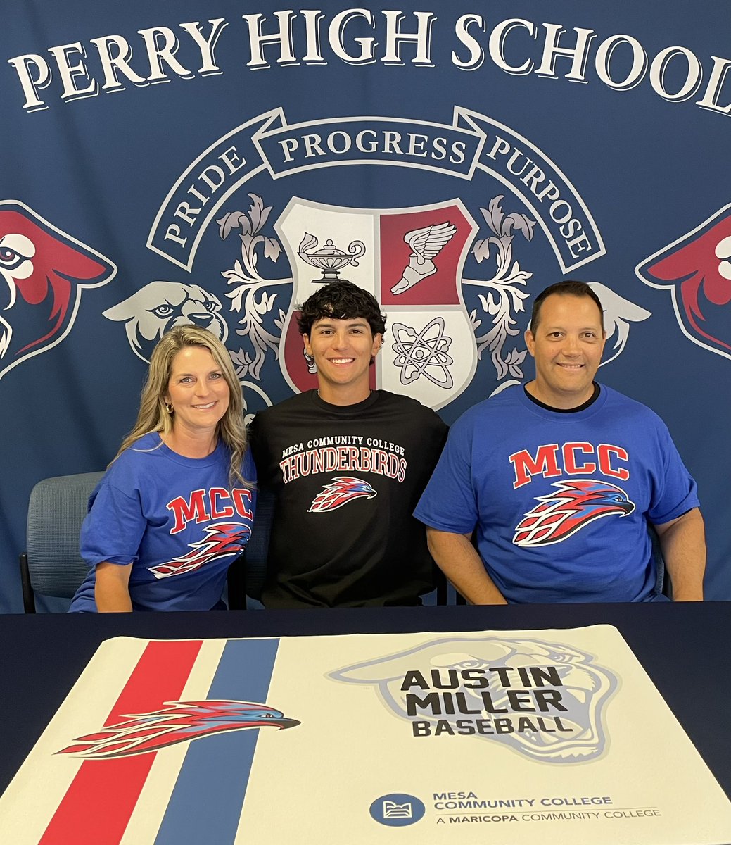 Congrats to Austin Miller on his commitment to Mesa Community College for Baseball!