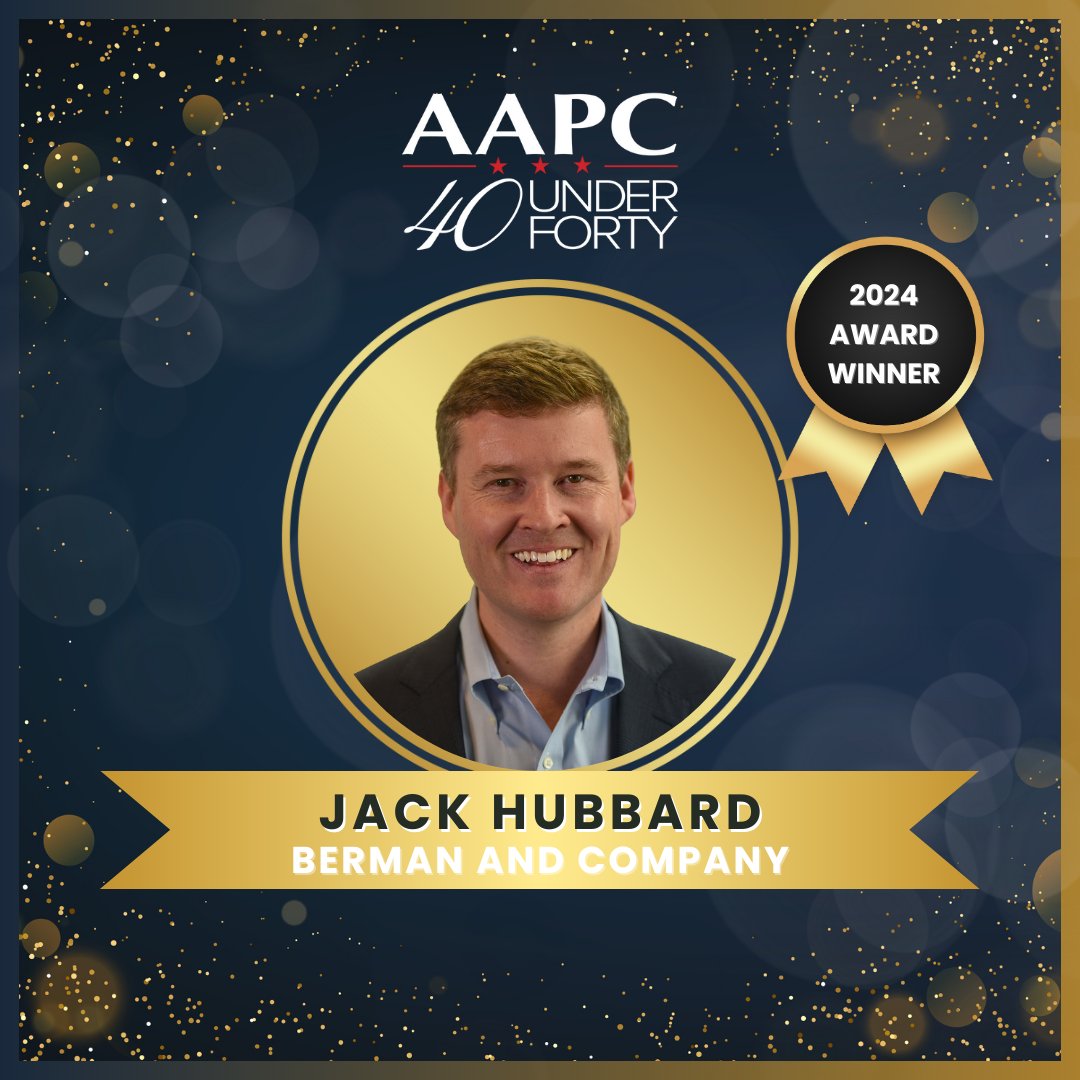 Congratulations to <a href="/JackHubbardDC/">Jack Hubbard</a> for being named to <a href="/TheAAPC/">The AAPC</a>'s 40 under 40 list! #2024Pollies