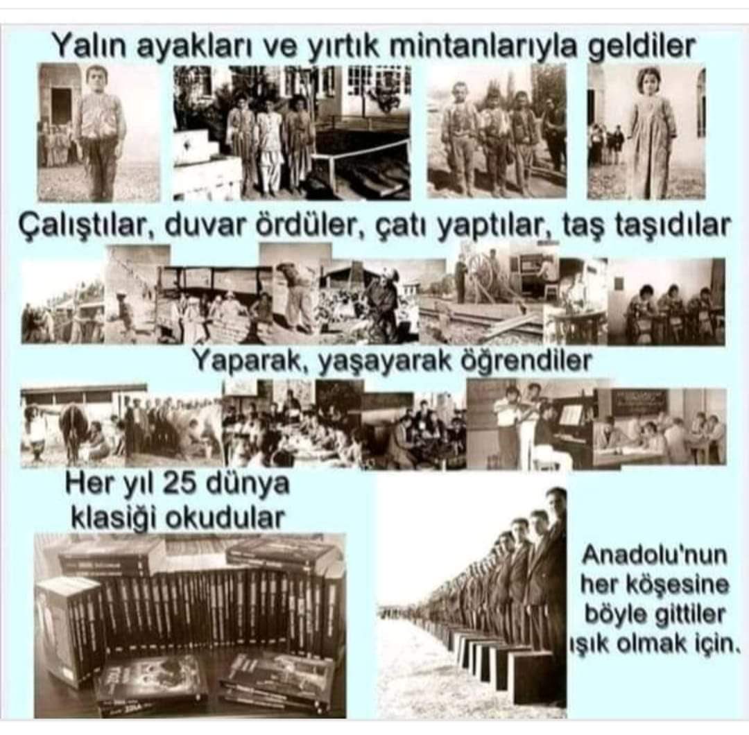 EĞER KÖY ENSTİTÜLERİ KAPATILMASAYDI TÜRKİYE CUMHURİYETİ BUGÜN AÇIK ARA DÜNYA LİDERİYDİ ve EN ZENGİN ÜLKESİYDİ ‼️. Köy Enstitülerinin Kuruluş yıldönümünde , Mustafa Kemal Atatürk ‘ü hasretle anıyor, Yakında yeni ve modern bir LÖSEV KÖY ENSTİTÜSÜ açıyoruz 😍