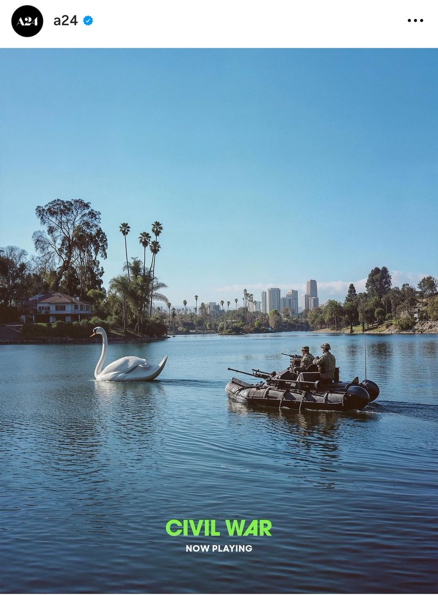 In the world of “Civil War”, the Echo Park swan boats are under attack!