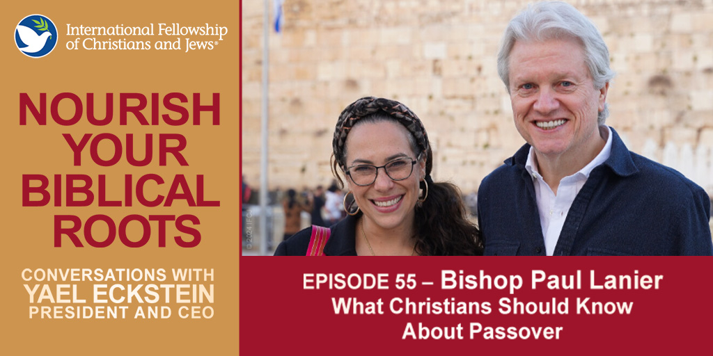 As we approach the holy season of Passover, @YaelEckstein and The Fellowship’s U.S. Chairman of the Board, Bishop Paul Lanier, sit down to discuss the relevance today of the ancient and timeless Exodus story for both Christians and Jews.

What began as a hallowed conversation