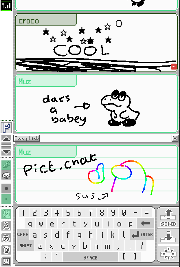 I found a browser version of PictoChat and it rules actually pict.chat