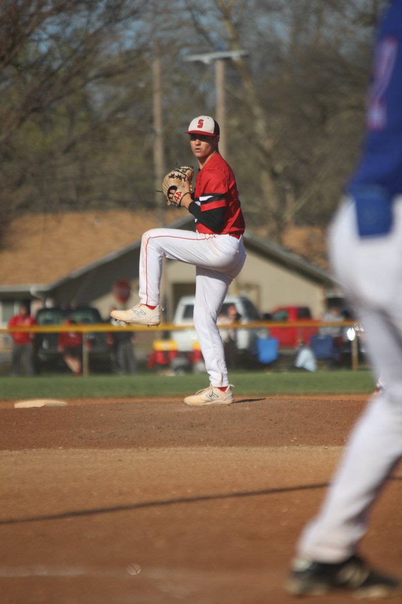 Sedgwick (2-1A) baseball Junior Corey Crumrine having a great start to the spring. 5-0 on the mound. 25.1 innings, 40 K, 4 BB, 3 runs (0 earned) allowed. SIK All State 1st team QB in the fall, second team P last spring. #sportsinkansas
Photo: Marcie Thompson