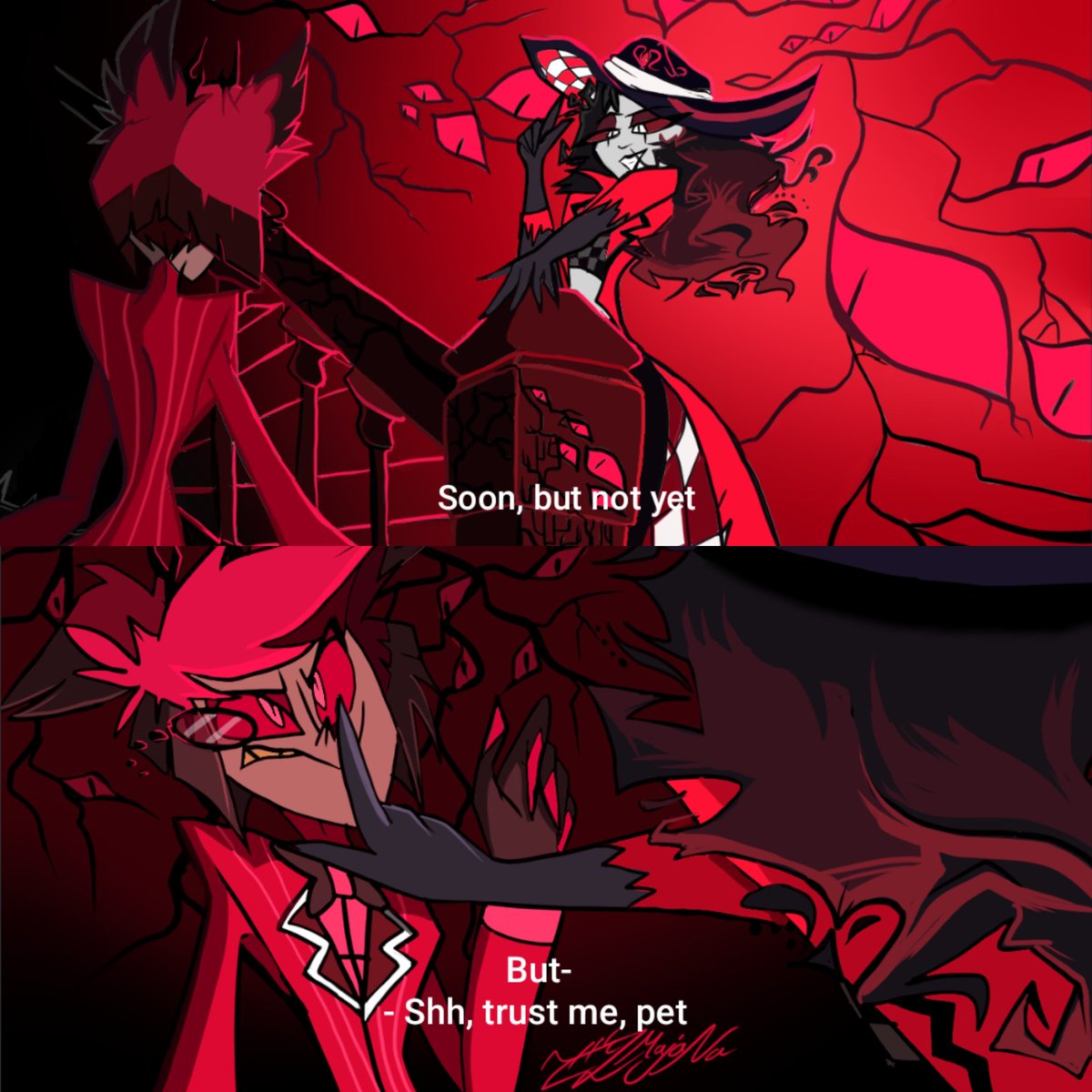 Where the pet treatment projection towards Husk comes from 😔

#HazbinHotel #Alastor #Roo