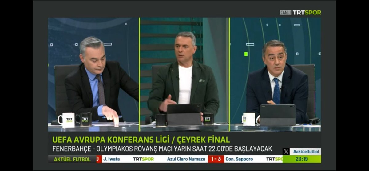 TRT SPOR KANALI “AKTÜEL FUTBOL” programında Onur Şahin ve @oguntemizkanoglu ile yayınımız başladı…