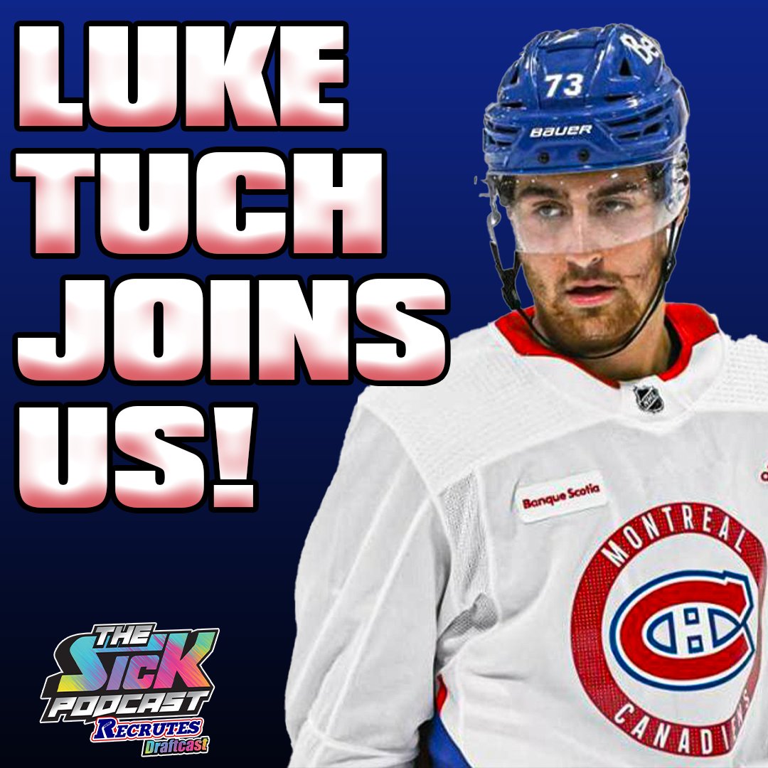 #GoHabsGo newly signed forward, Luke Tuch joins @grantmccagg and @GaumondShayne for today's episode!

Episode drops at 6pm ET.

#thesickpodcast