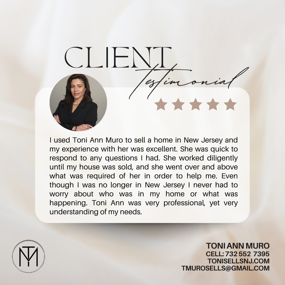 ToniSellsNJ's tweet photo. It was truly a pleasure helping this homeowner sell their property in New Jersey. 🏡 With dedication and professionalism, I strive to exceed expectations and ensure a seamless experience. Ready to sell your home stress-free? Call Toni to Close! 🤝

#NJRealtor #NJRealEstate https://t.co/lXar7CsQ1m