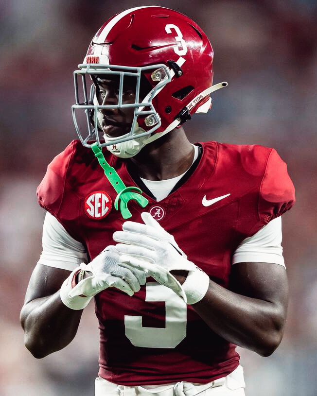 Alabama CB Terrion Arnold last season: 🐘 84.9 Coverage Grade 🐘 5 INTs | 13 PBUs 🐘 50.7 Passer Rating Allowed 🐘 90.6 Run Defense Grade