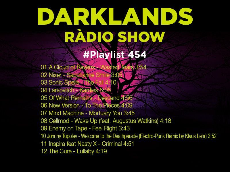 Aquí teniu la #Playlist del @DarklandsRadio Show d'avui Here's the #playlist of today's @DarklandsRadio Show #Darklands454 #DarklandsRàdioShow