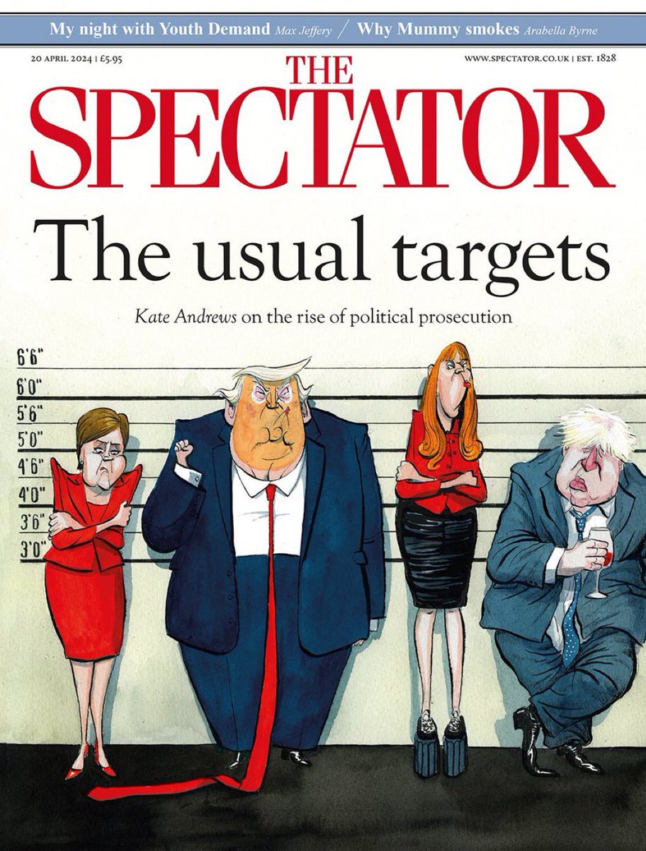 A warning from America: stop sending the police after your political opponents. It ends in ruin. For @Spectator, out tomorrow.