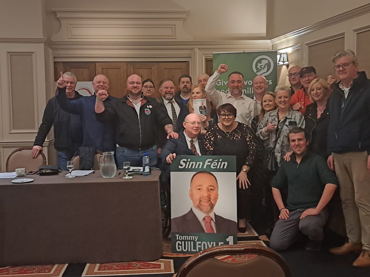 The message from the Campaign Launch was loud and clear, change starts here... Go raibh míle maith agaibh, Mairéad Farrell TD agus Senator Paul Gavan for speaking. 🗳 Vote Tommy Guilfoyle No.1 for the County Council on June 7th. 🗳 Vote Paul Gavan No.1 for Europe on June 7th.