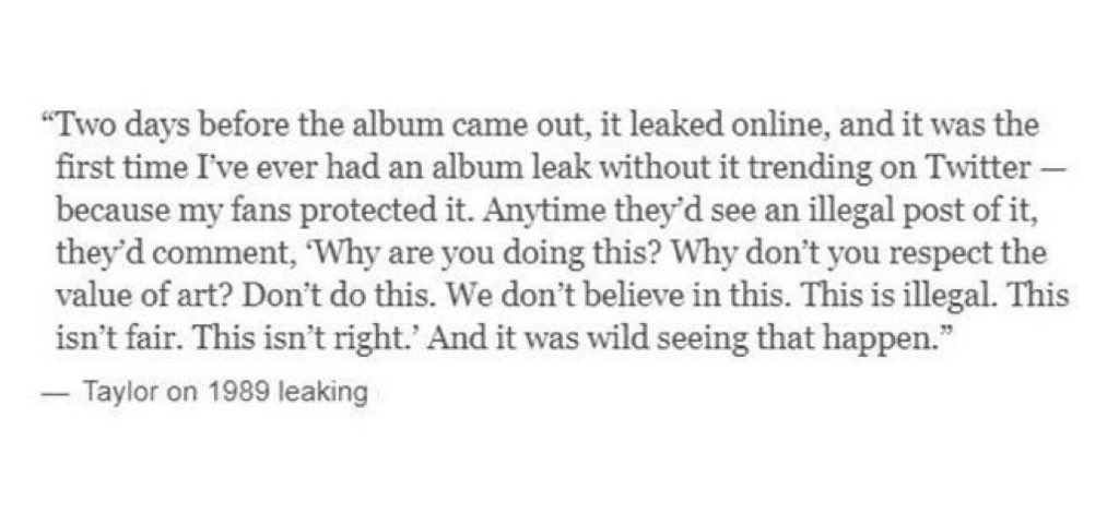 To whoever is listening to/sharing leaks, I just want to remind you of something: