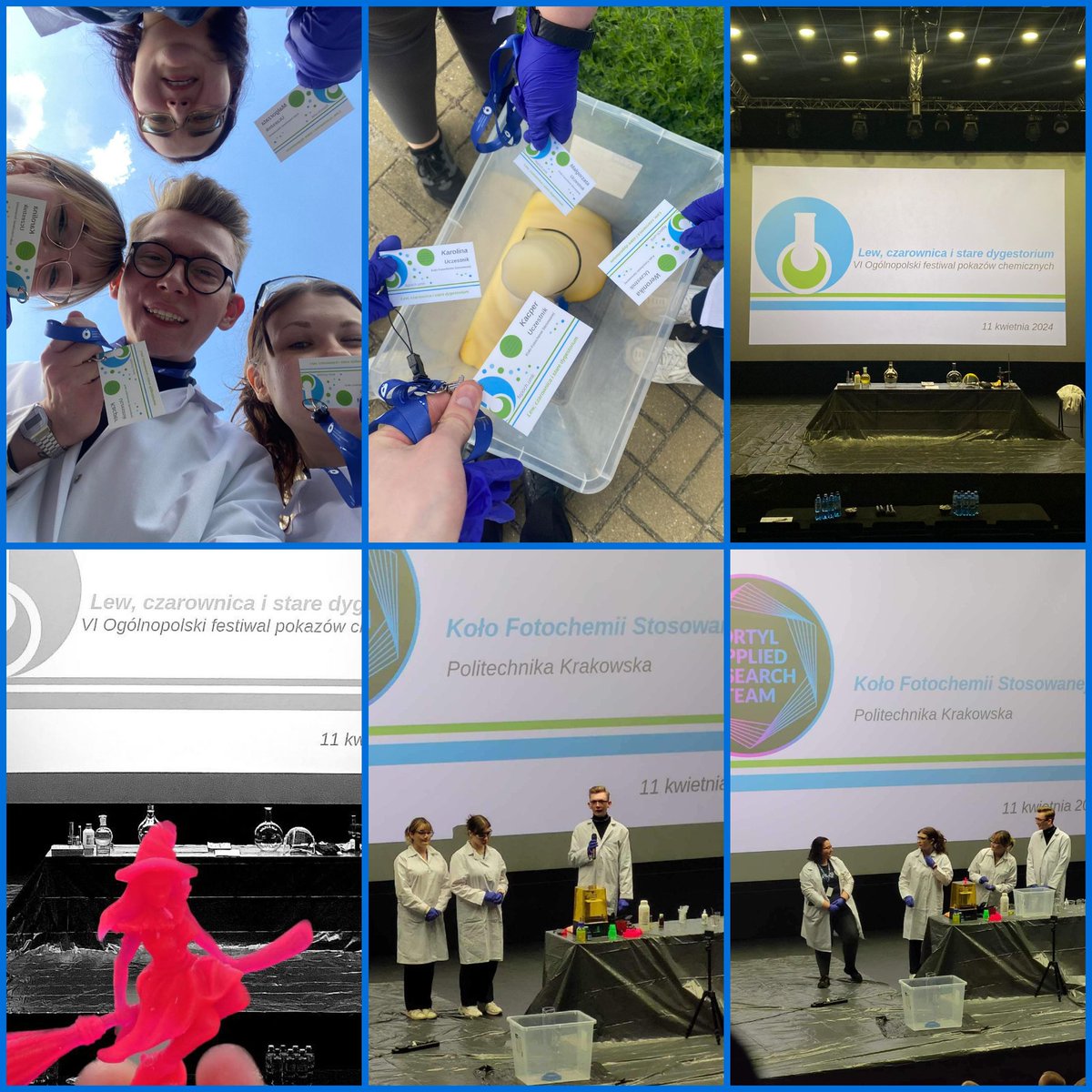 The National Chemistry Demonstration Festival was held on April 11, 2024. It was attended by 11 student team from all over Poland. Our students also took part in the competition, which consisted of @gosianoworyta @WatorZuzanna @KacperP_3 @karolinakozamecka #OrtylPhotoLab