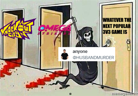 Blecko15's tweet photo. don't let @HUSBANDMURDER near 3v3 games https://t.co/CJEOAnBj30
