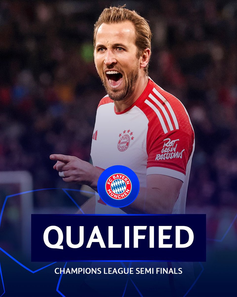 🔴🇩🇪 FC Bayern are qualified to Champions League semi finals!

Arsenal, eliminated. ⛔️❌