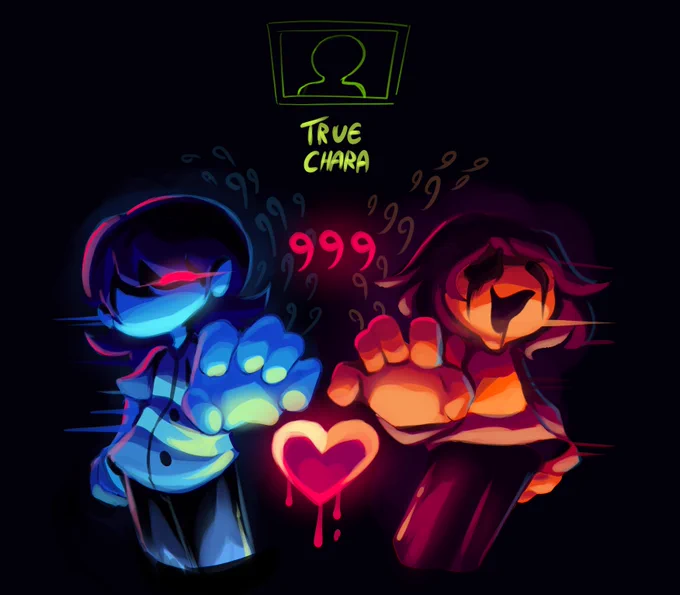 Every time a number increases, that feeling... That's me."Chara". 