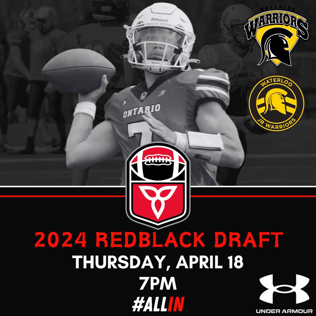 The 2024 U18 #RedBlack Draft will be taking place tomorrow, April 18 @ 7pm. Team Ontario coaches will be selecting 10 players each for #TeamRed and #TeamBlack!

The Draft will be live-streamed via our YouTube channel with the full roster will be revealed early next week!

#ALLIN