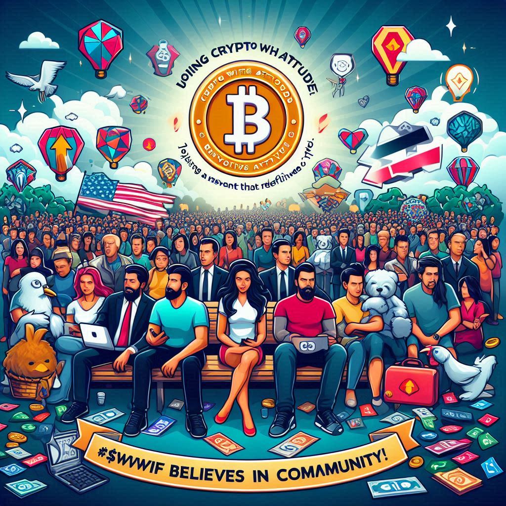 $WWF Believes in community! Join the passionate #CryptoWithAttitude movement and be part of something bigger. Let's redefine what crypto can be! #WWF