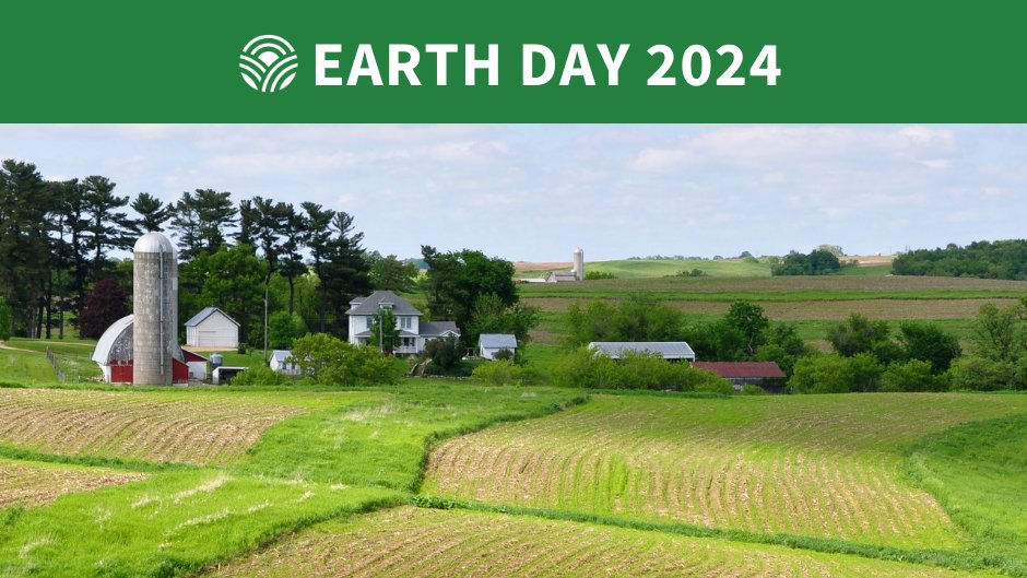 Happy Earth Day! Iowa farmers are excellent stewards of the soil, water, wildlife & other natural resources on their land. Iowa set records for implementation of conservation practices the last two years. Every day is Earth Day for Iowa farmers! #IowaAg