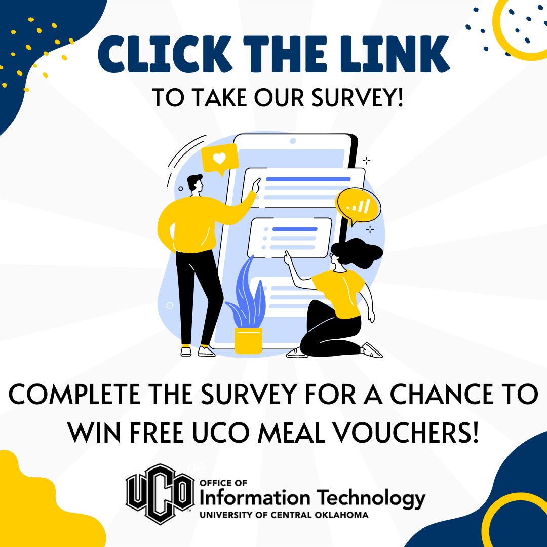 Ever visited the UCO Service Desk? We wanna hear about it! 📣 Visit the link below for our survey, with a chance to win FREE UCO Meal Vouchers!! 🤩 #survey #servicedesk #UCO

uco.co1.qualtrics.com/jfe/form/SV_3g…