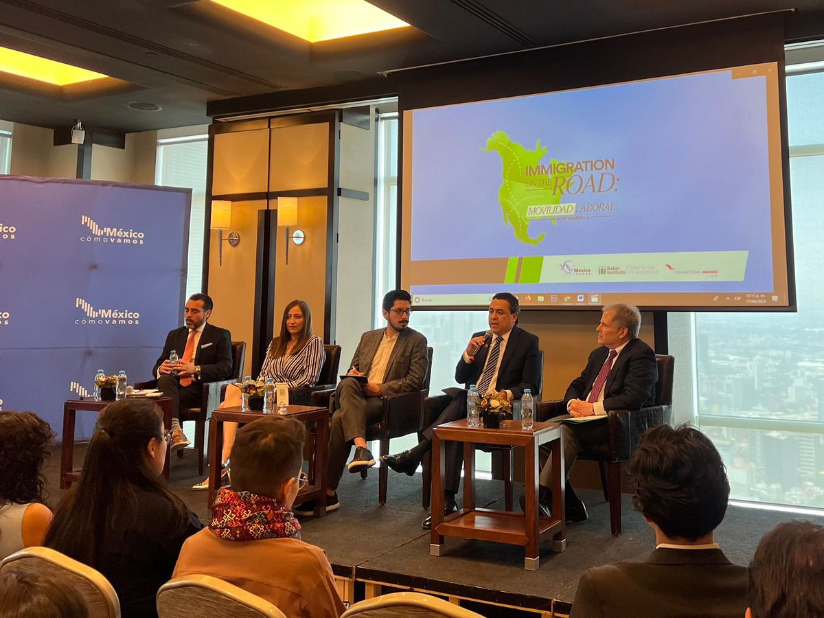 #Cemex participa en el evento “Immigration on the road: Movilidad Laboral en Norteamérica” impulsando la competitividad de América del Norte para construir un #MejorFuturo. 🌎 <a href="/MexicoComoVamos/">México, ¿cómo vamos?</a> <a href="/BakerInstitute/">Baker Institute</a> <a href="/ConnectingMex/">ConnectingMexico</a>