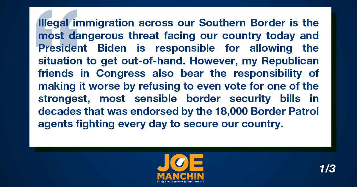 Senator Joe Manchin tweet media