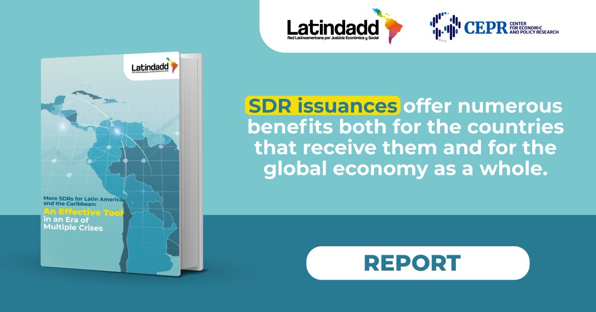 🔵A new issuance of #SDR is essential for the #LAC countries and the Global South to tackle the growing #ClimateCrisis and pay the #PublicDebt without falling into more #debt.

📌Read the report written by @ecuarauz and @ciscoAms: bit.ly/moresdrs

#SpringMeetings #CSPF