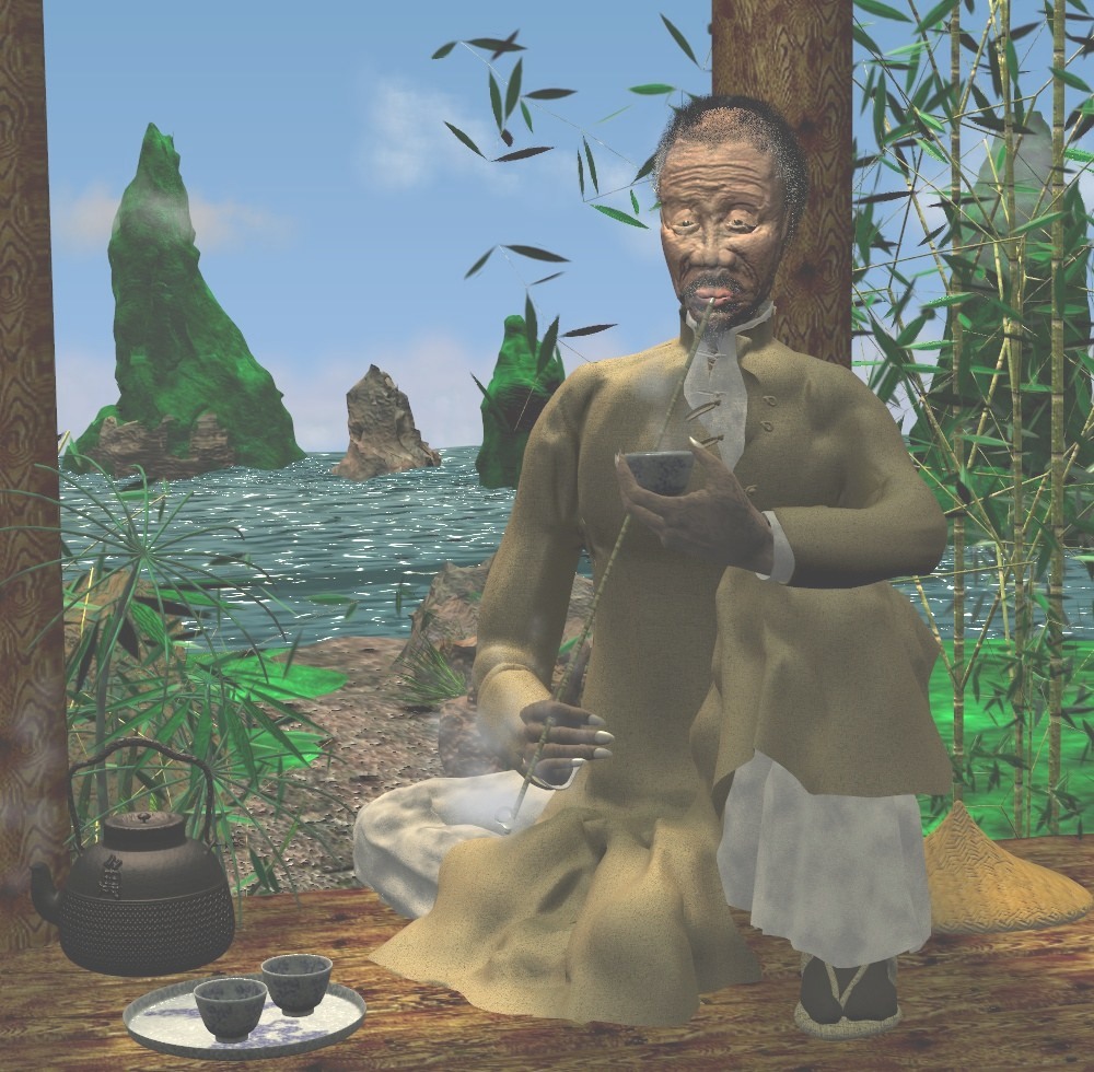 The Old Wise Man of the Jade Sea, by Marie-France Soler. 2001.