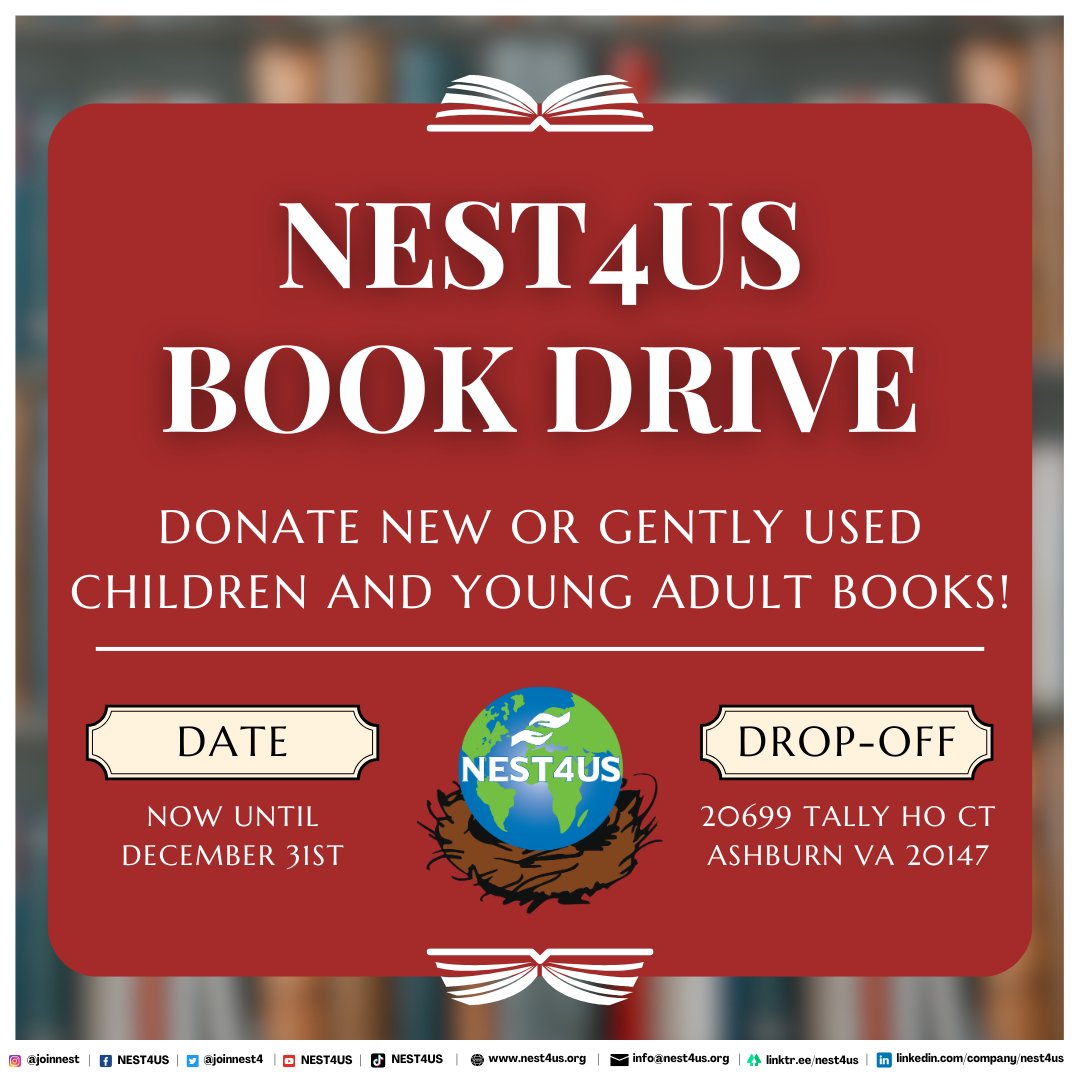 Thru #NEST4US #NESTTutors #qualityeducation program, we offer a lot of #opportunities that promote #literacy & foster an #inclusive #community of avid learners. Got extra #books? #Donate: shorturl.at/krsx8 to help #students in need! #Education #SDG4 nest4us.org