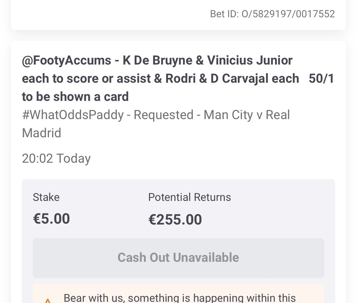 Wallaspur's tweet photo. @AskPaddyPower did Vinicius junior not get an assist ? https://t.co/Sv4ldSLgfg