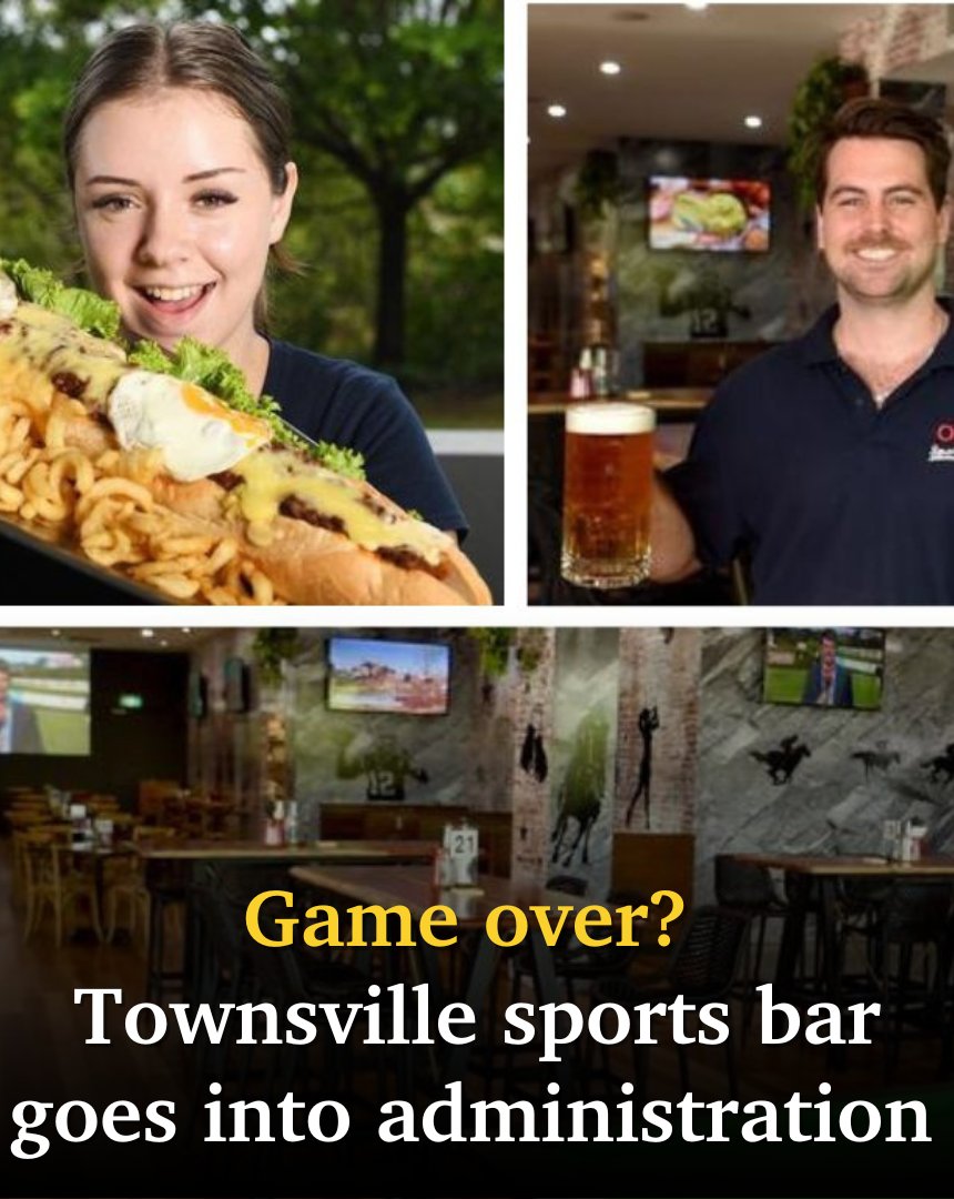 Known for its food challenges and proximity to the stadium, a Townsville sports bar has been forced into administration. 📺🍺 See what happened. ➡️ bit.ly/3Uvulct