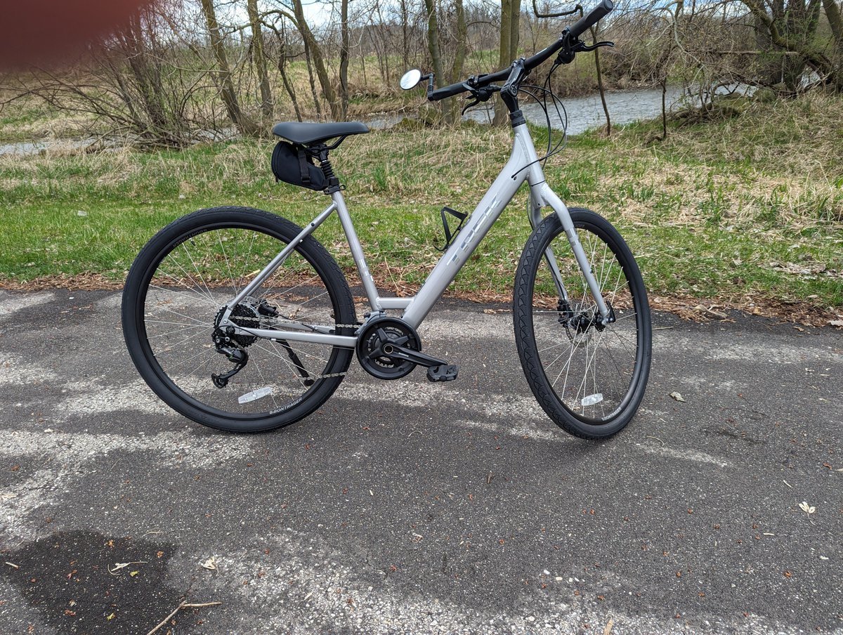 Got a new bike today, so had to put some miles on it right away.