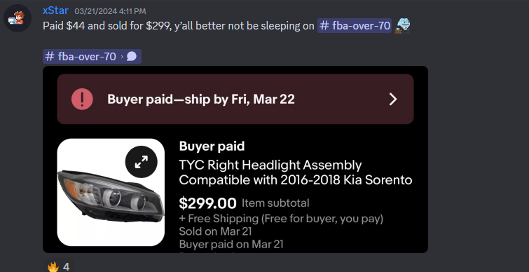 A $400 Kia headlight for just $43? It seems like the Amazon monitoring system is catching a lot of random pricing errors. Already sold on eBay for $299. Easy money!