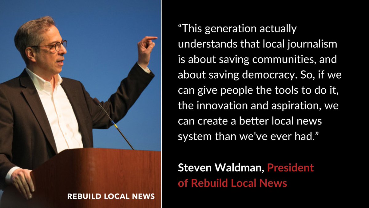 At the @RSJNevada’s 59th Scripps Dinner and Lecture, Rebuild Local News President and keynote speaker @stevenwaldman discussed the state of local news across the country and offered solutions to help save the industry. Learn more: unr.edu/nevada-today/n…