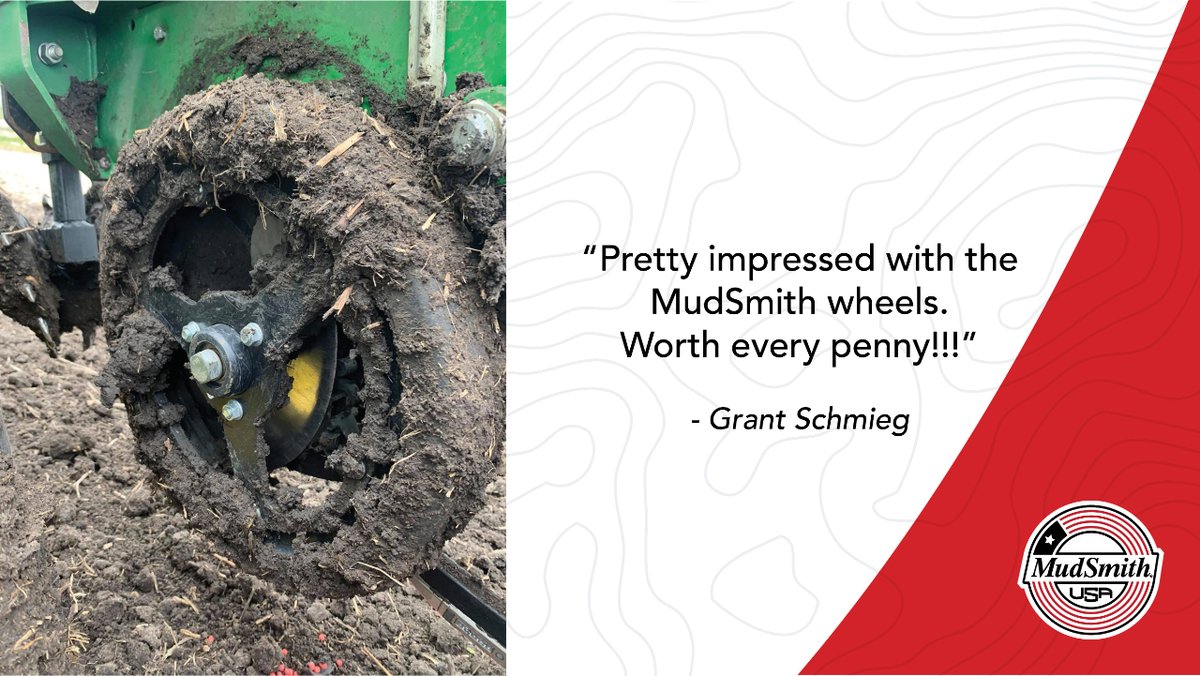 Nothing we love more than hearing back from our satisfied customers #mudsmith #familymade #plant24 #mudsmithgaugewheels #MadeInTheUSA #openrimdesign #farmlife #aglife