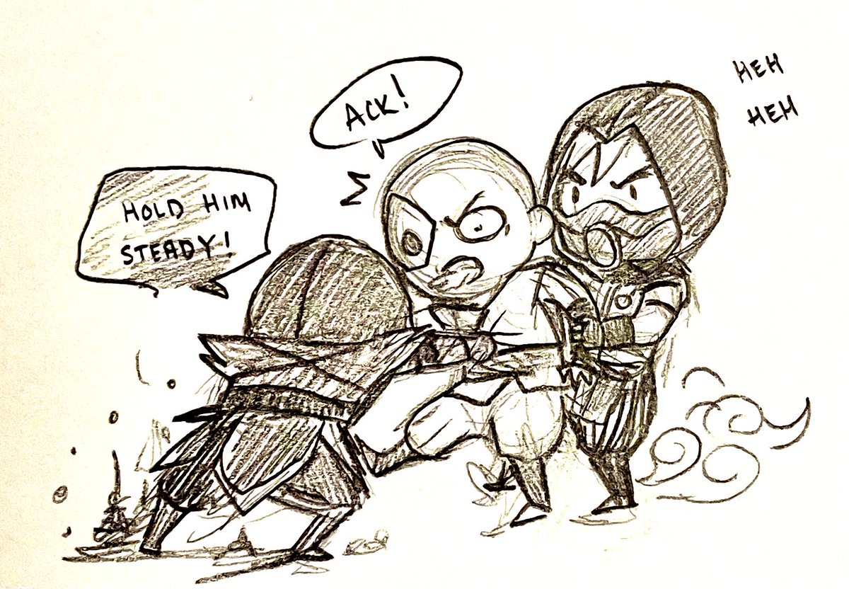 LISTEN TO ME

Tomás shows him the way!

NOOB/SMOKE MAKES A COMEBACK. They be ganging on their enemies. Street rules and everything. 

#noob #noobsaibot #smoke #noobsmoke #MK1 #mortalkombat #tomas #bihan #kano #au #doodle #cute