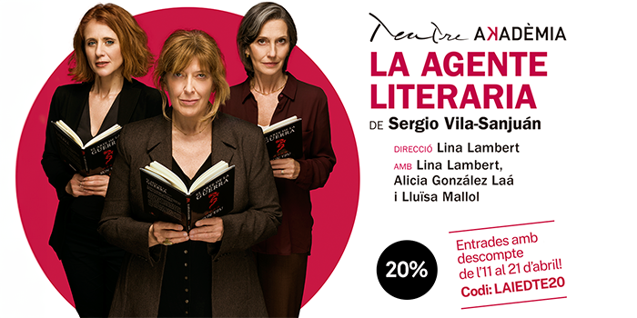 @teatrepoliorama @pedrocasablanc @xalbertig @TeatroEspanol @teatrebarcelona @Recomana_ @bcncultura 🎭 També tens descompte per veure #LaAgenteLiteraria al @teatreakademia!

🙌 Aprofita la nostra promoció fins al 21/04 per assistir-hi!

👉 laie.es/ca/targeta-lai…
 
 #FerSantJordi #LaieCulturaResponsable