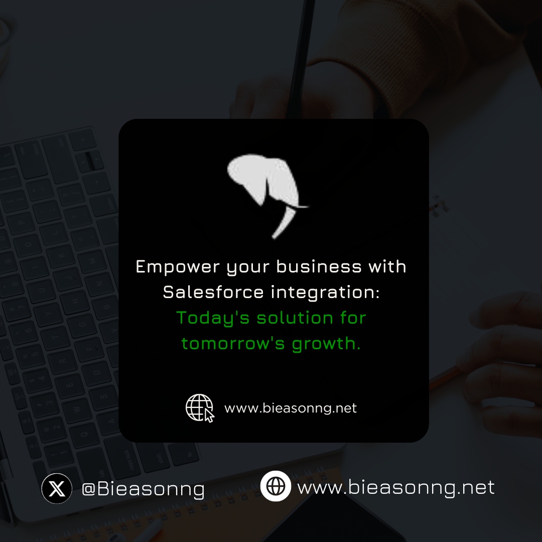 Bieasonng's tweet photo. Let our expert team tailor integration solutions to your specific needs and fuel your business's evolution. ๐ฑ
#salesforce #managedServices #MoreValue #Community #Bieasonng #salesforceconsulting #salesforcesupport #businessgrowth #salesforcevalue #business #futuregrowth https://t.co/xAcdU5Zed4