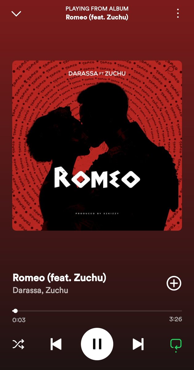 ROMEO 🎶🎶🎶🔥
DARASSA FT ZUCHU 🎶