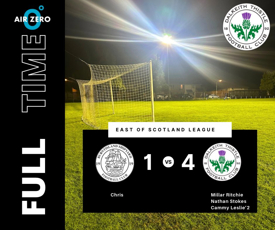 🏁⚫️⚪️ +3 points for Dalkeith at Recreation Park this night. #dalkeith #dalkeiththistle #scottish #football #scottishfootball