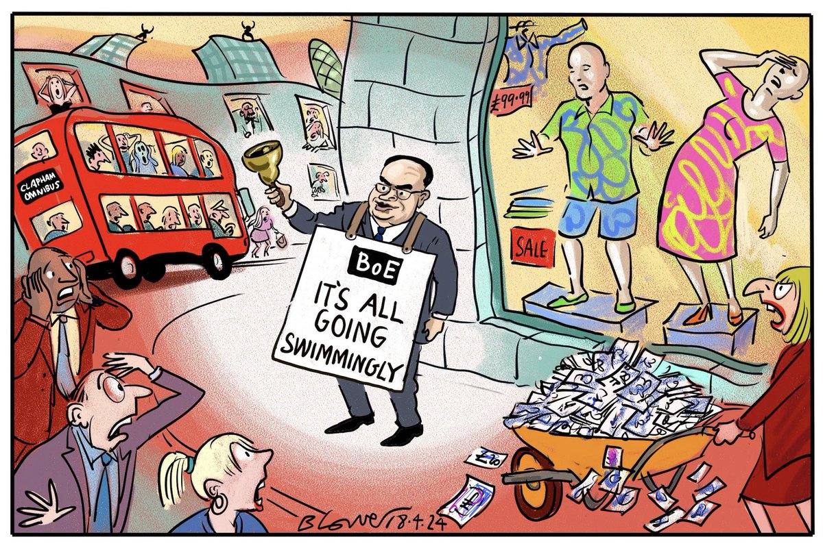 Patrick Blower on #AndrewBailey #interestrates – political cartoon gallery in London original-political-cartoon.com